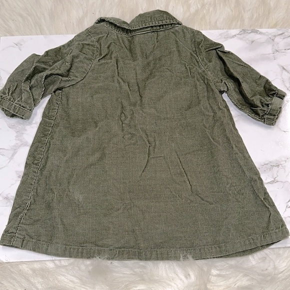 Old navy Olive Green Corduroy Dress size 0-3 months - Picture 3 of 4